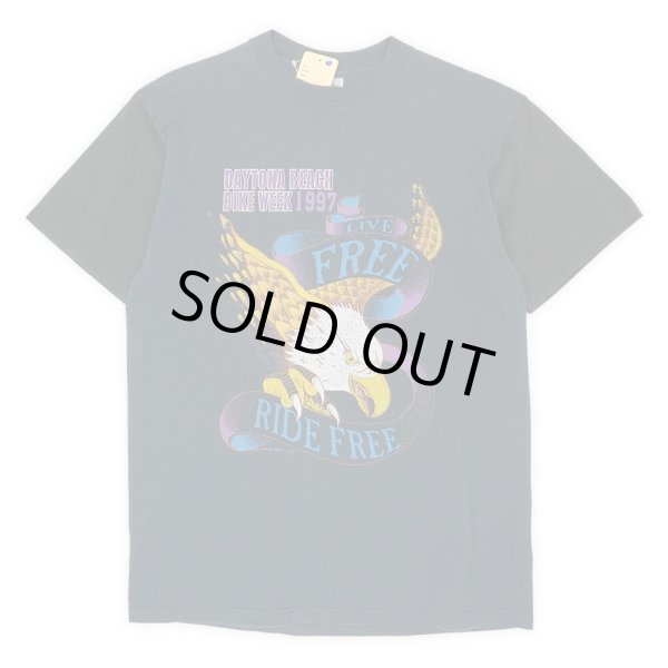 画像1: 90's DAYTONA BEACH BIKE WEEK 1997 両面プリントTシャツ "TWO TONE" (1)