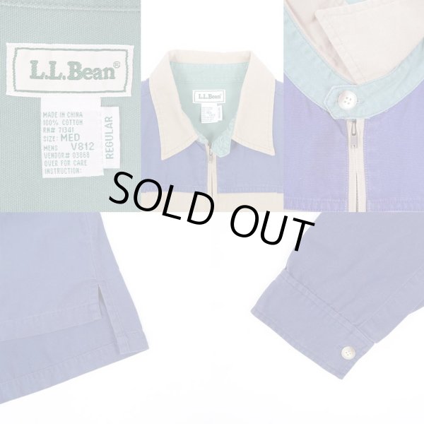 画像3: 90's L.L.Bean ハーフジップ プルオーバーシャツ (3)