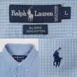 画像3: 90's Polo Ralph Lauren S/S ボタンダウンシャツ “BLAIRE / 格子チェック柄 / BLUE” (3)