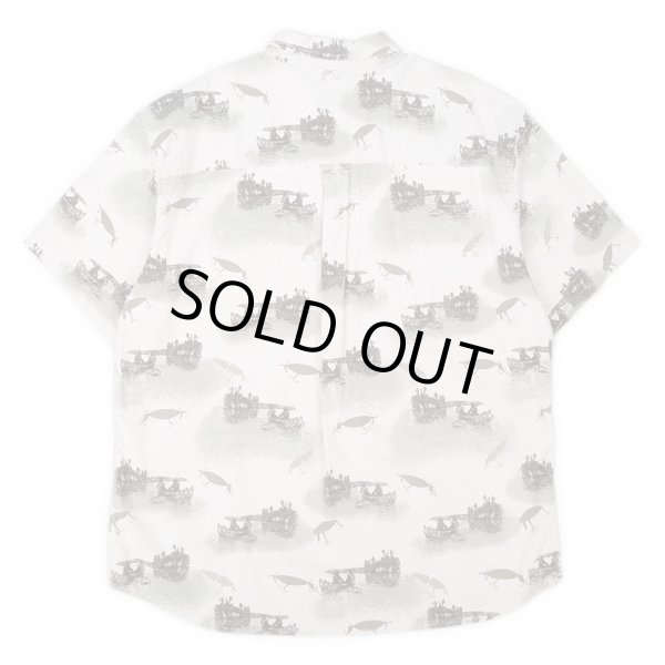 画像2: 00's Woolrich S/S 総柄ボタンダウンシャツ (2)