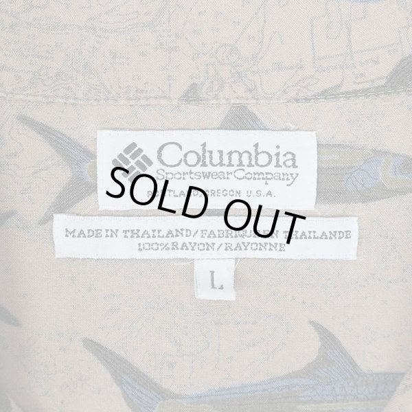 画像3: Early 00's Columbia S/S 総柄 オープンカラーシャツ (3)