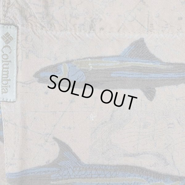 画像5: Early 00's Columbia S/S 総柄 オープンカラーシャツ (5)