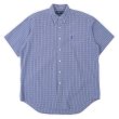 画像1: 90's Polo Ralph Lauren S/S ボタンダウンシャツ "BLAKE / BLUE Plaid" (1)