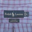 画像2: 90's Polo Ralph Lauren S/S ボタンダウンシャツ "BLAKE / BLUE Plaid" (2)