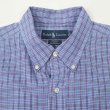 画像3: 90's Polo Ralph Lauren S/S ボタンダウンシャツ "BLAKE / BLUE Plaid" (3)