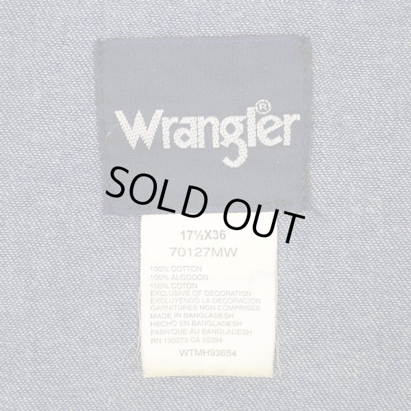 画像2: 90's Wrangler デニムウエスタンシャツ (2)