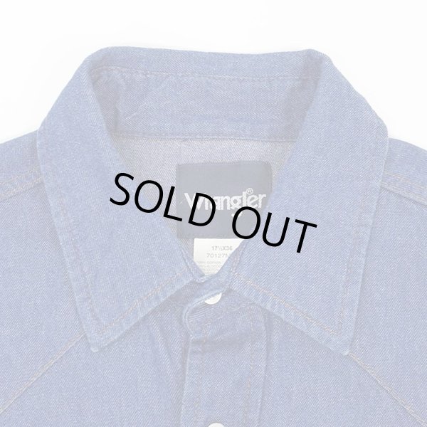 画像3: 90's Wrangler デニムウエスタンシャツ (3)