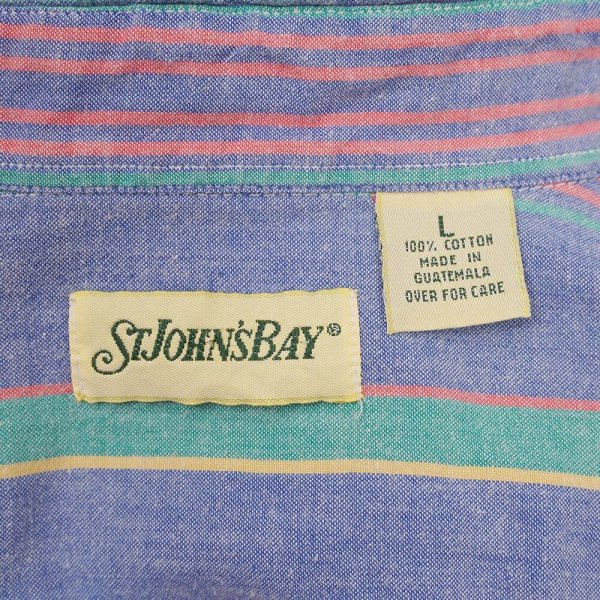 画像2: 90's ST JOHN'S BAY S/S ボタンダウンシャツ (2)