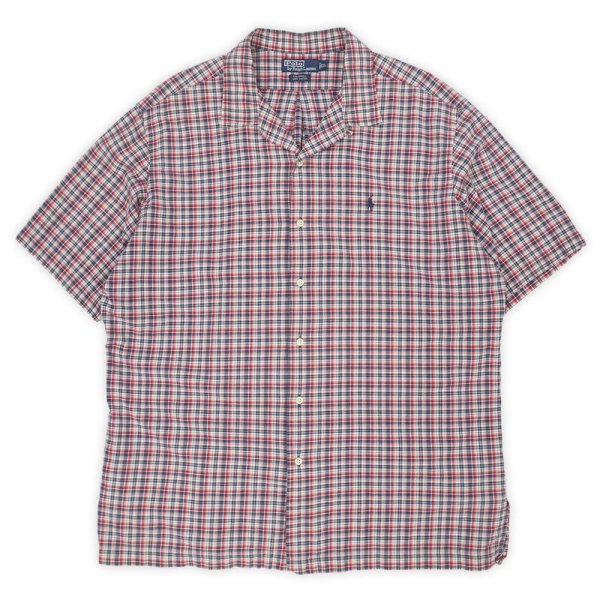 画像1: 90's Polo Ralph Lauren S/S オープンカラーシャツ "CALDWELL" (1)