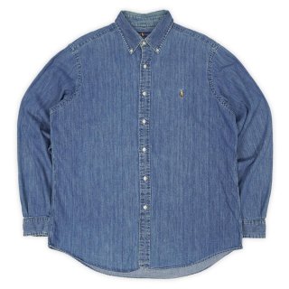 90’s USA Ralph Lauren デニムシャツ 90's POLO Ralph Lauren デニムワークシャツ - used&vintage box
