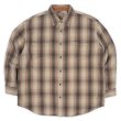 画像1: Late 90's ST JOHN'S BAY ヘビーネルシャツ "Ombre Plaid" (1)