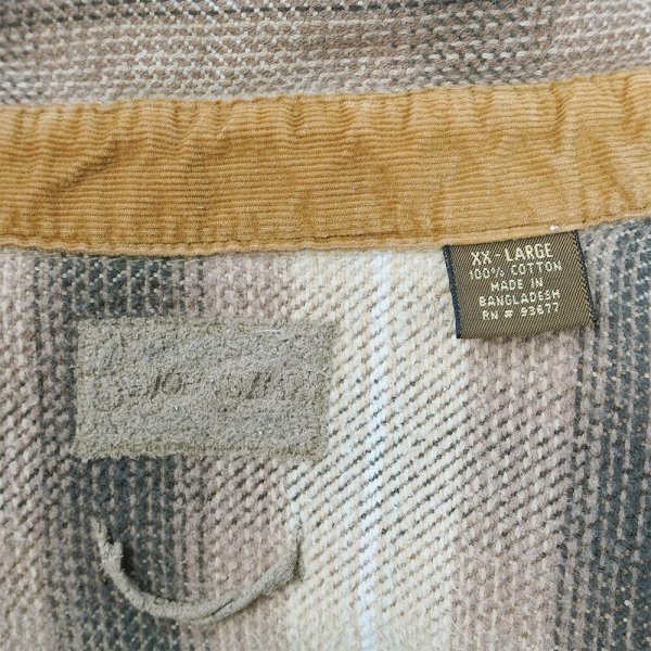 画像2: Late 90's ST JOHN'S BAY ヘビーネルシャツ "Ombre Plaid" (2)