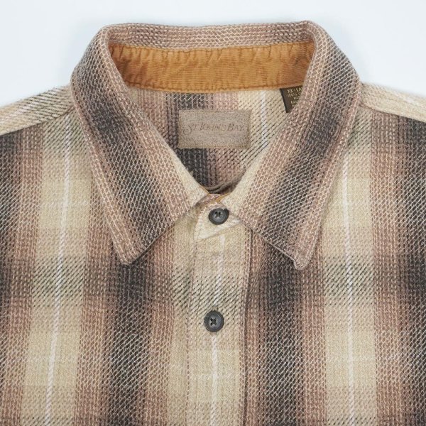 画像3: Late 90's ST JOHN'S BAY ヘビーネルシャツ "Ombre Plaid" (3)