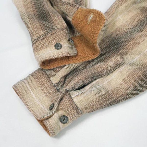 画像4: Late 90's ST JOHN'S BAY ヘビーネルシャツ "Ombre Plaid" (4)