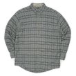 画像1: 90's KHAKI'S by ARROW ボタンダウンシャツ "COTTON × RAYON / GRAY PLAID" (1)