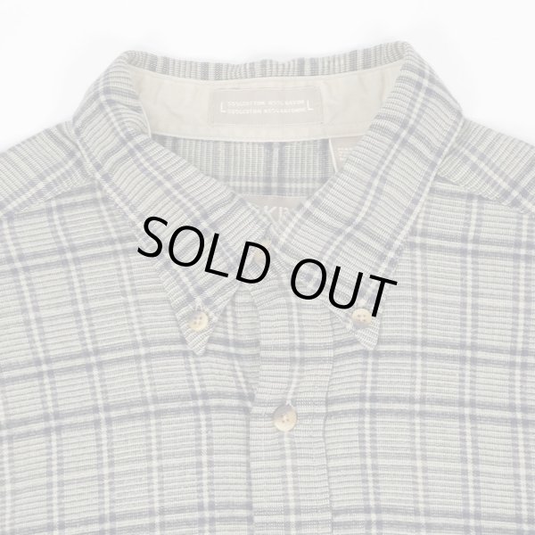 画像3: 90's KHAKI'S by ARROW ボタンダウンシャツ "COTTON × RAYON / GRAY PLAID" (3)