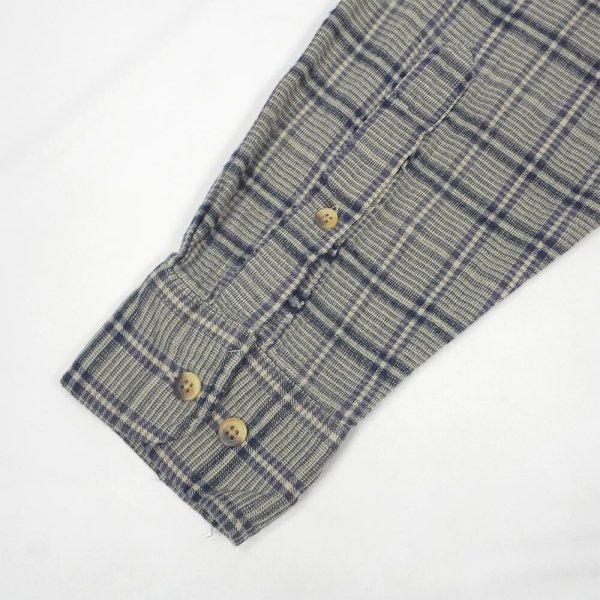 画像4: 90's KHAKI'S by ARROW ボタンダウンシャツ "COTTON × RAYON / GRAY PLAID" (4)