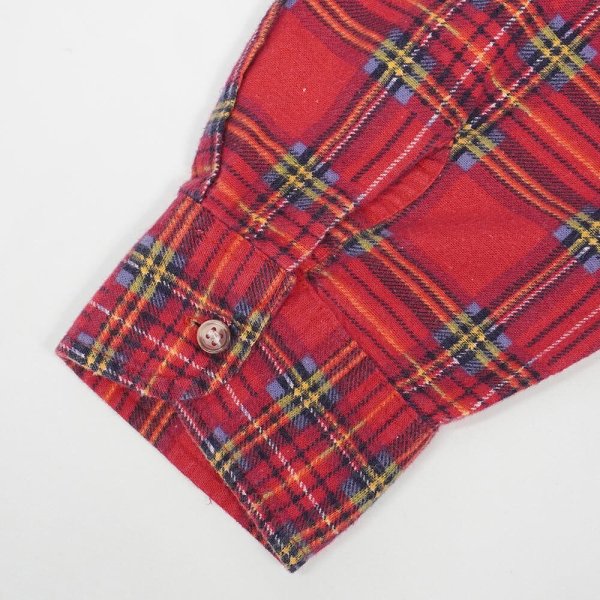 画像4: 90's SAUGATUCK プリントネルシャツ "Red Plaid" (4)
