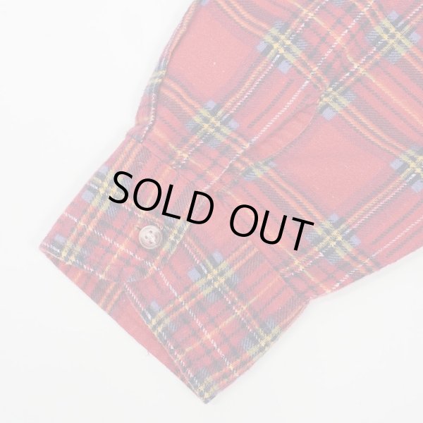 画像4: 90's SAUGATUCK プリントネルシャツ "Red Plaid" (4)