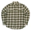 画像1: 00's ORVIS ヘビーネルシャツ “Olive Plaid” (1)