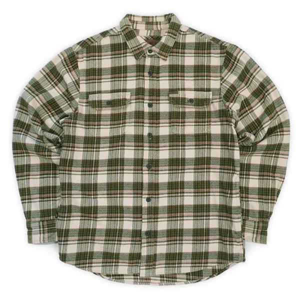 画像1: 00's ORVIS ヘビーネルシャツ “Olive Plaid” (1)