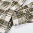 画像4: 00's ORVIS ヘビーネルシャツ “Olive Plaid” (4)