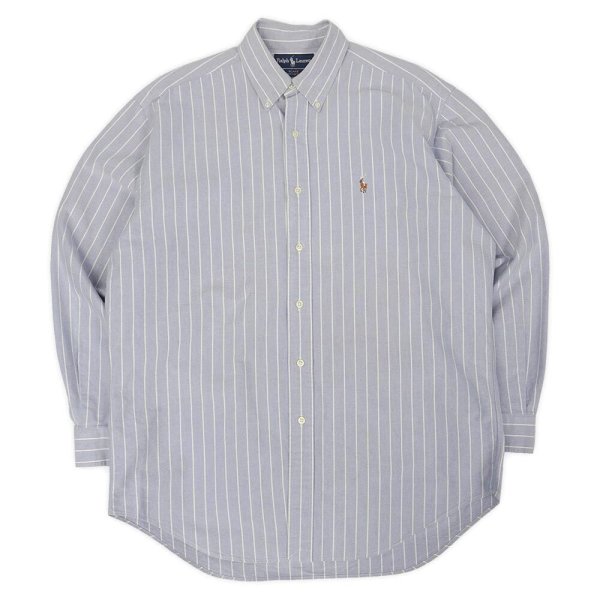 画像1: 90's Polo Ralph Lauren ストライプ柄 ボタンダウンシャツ "BLAKE" (1)