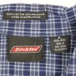 画像2: 00's Dickies S/S オープンカラーシャツ "Navy Plaid" (2)