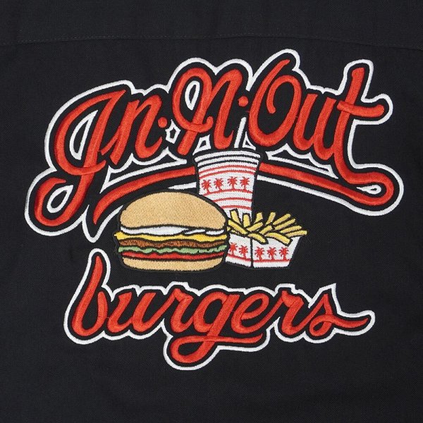 画像4: 90's KENNINGTON × IN-N-OUT BURGERS S/S オープンカラーシャツ "MADE IN USA" (4)