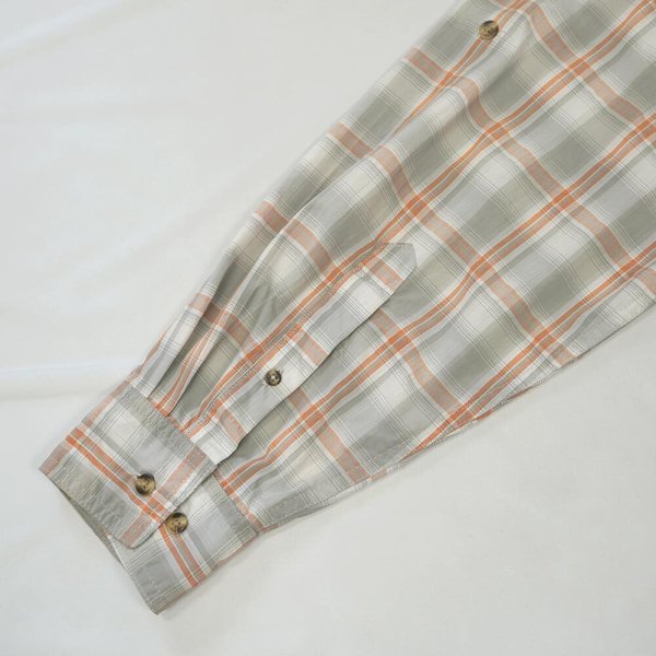 画像5: 00's L.L.Bean ナイロンフィールドシャツ "Gray Ombre Plaid" (5)