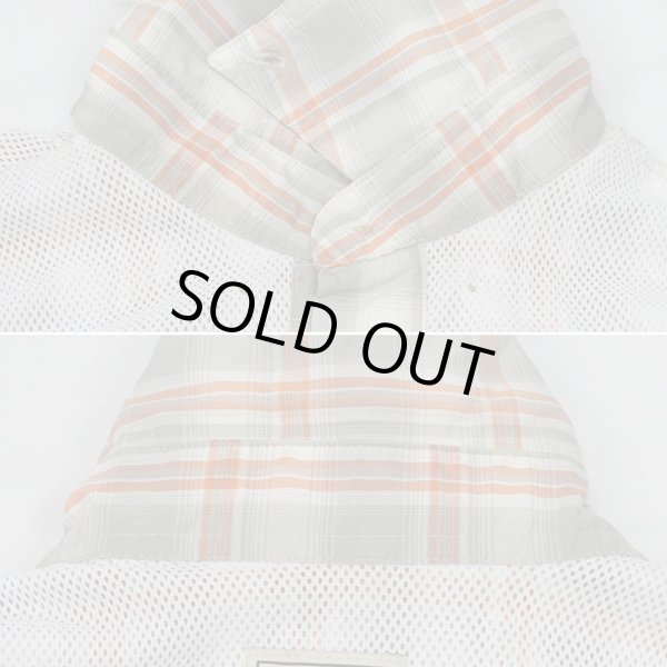 画像6: 00's L.L.Bean ナイロンフィールドシャツ "Gray Ombre Plaid" (6)