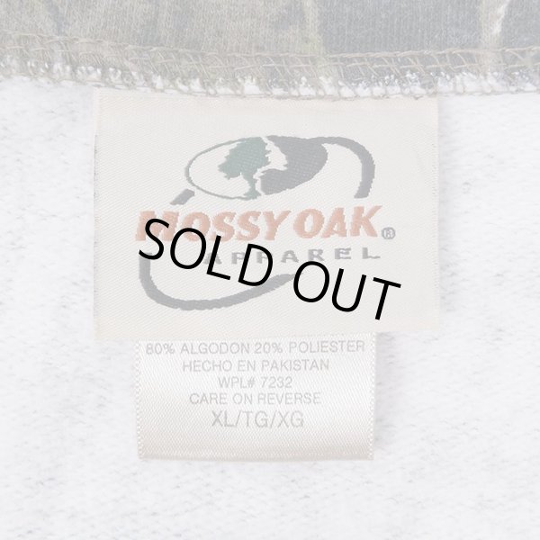 画像3: 00's MOSSY OAK リアルツリーカモ柄 ハーフジップ スウェット (3)