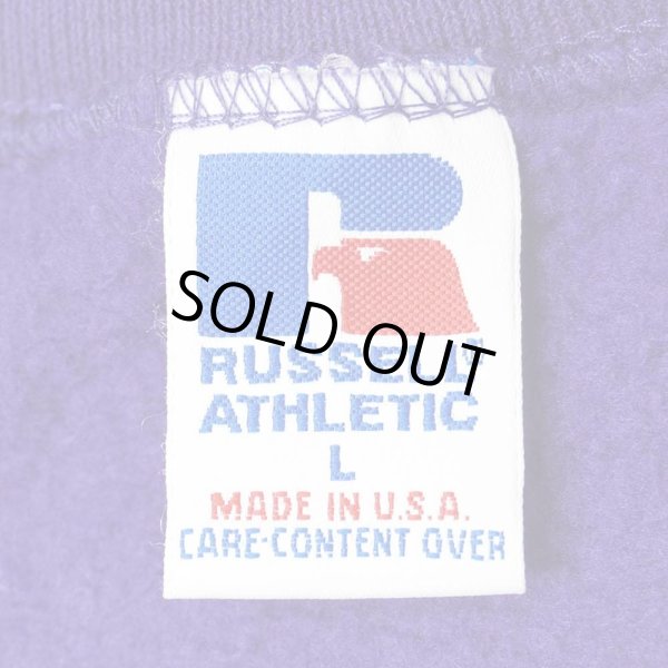 画像3: 90's RUSSELL カレッジロゴ刺繍 スウェット “MADE IN USA” (3)