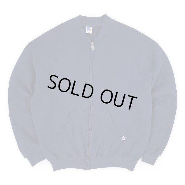 画像1: 90's RUSSELL フルジップ スウェットブルゾン "NAVY / US COMPONENTS" (1)