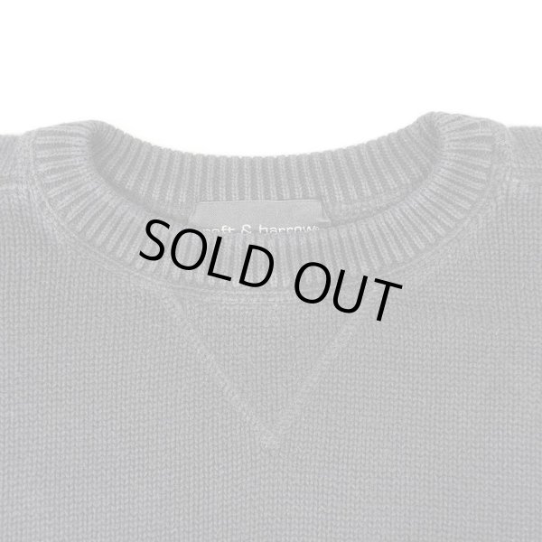 画像3: 90's croft & barrow コットンニット "BLACK" (3)