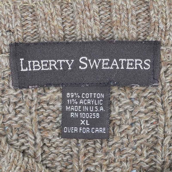 画像2: 90's LIBERTY SWEATERS 総柄 コットンニット "MADE IN USA" (2)
