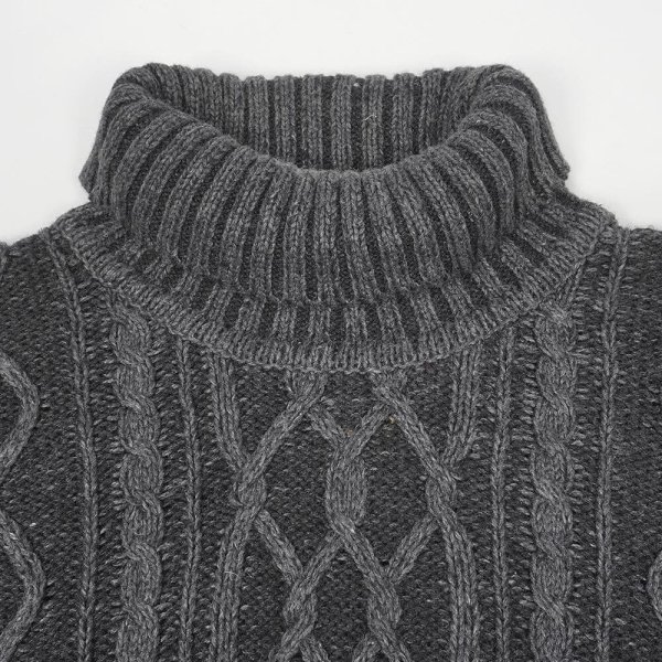 画像3: 90's ST JOHN'S BAY ケーブル編み タートルネックニット (3)