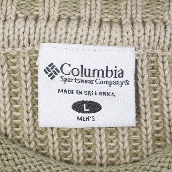 画像2: Early 00's Columbia ロールネック コットンニット "DEADSTOCK" (2)