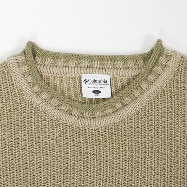 画像3: Early 00's Columbia ロールネック コットンニット "DEADSTOCK" (3)