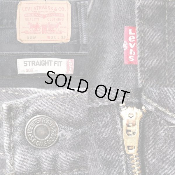 画像3: 00's Levi's 505 ブラックデニムパンツ (3)