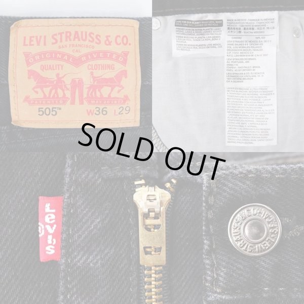 画像3: 00's Levi's 505 ブラックデニムパンツ "W36 L29" (3)