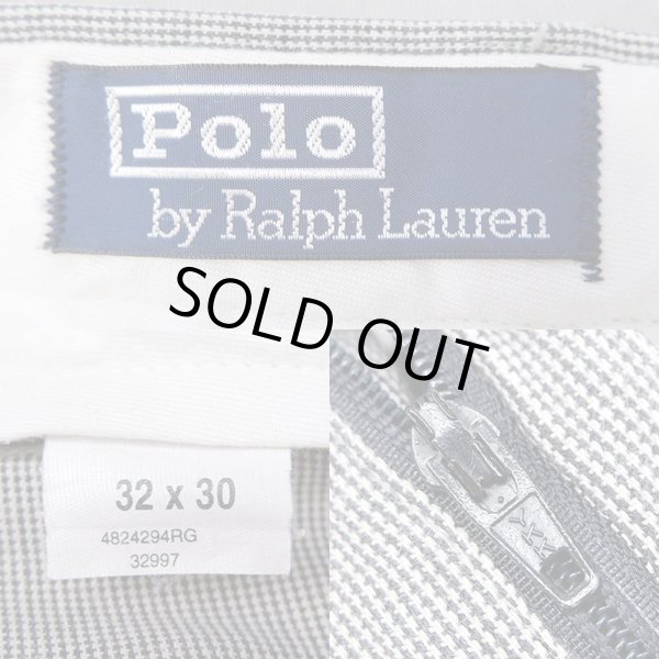 画像3: 90's Polo Ralph Lauren 2タック チノトラウザー "ピンチェック柄 / W32 L30" (3)