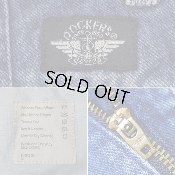 画像3: 90's DOCKERS 2タック デニムトラウザー "W35 L28相当" (3)