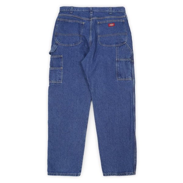 画像2: 00's Dickies ダブルニー デニムペインターパンツ "W36 L32" (2)