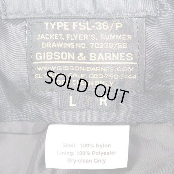 画像3: GIBSON & BARNES type FSL-36/P フライトジャケット "DEADSTOCK" (3)
