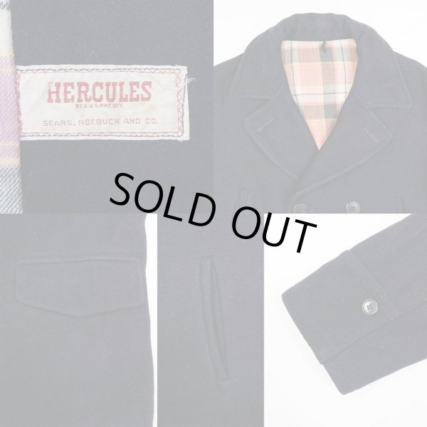 画像3: 40-50's HERCULES ダブルブレスト ウールコート (3)