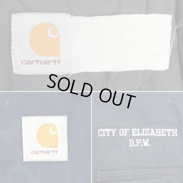 画像3: 80-90's Carhartt トラディショナルコート "企業ロゴ刺繍" (3)