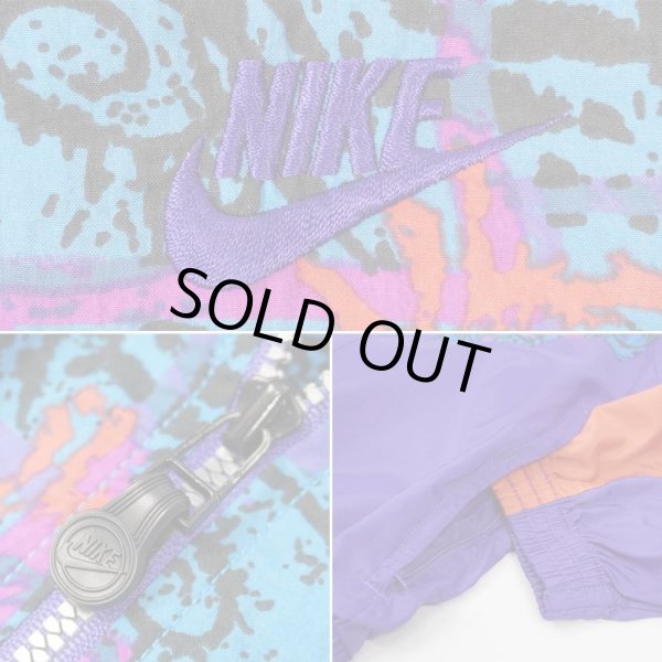 画像4: 90's NIKE 総柄 ナイロンジャケット (4)