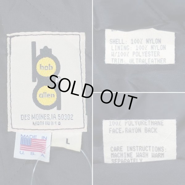 画像3: 80's bob allen シューティングジャケット "ALL BLACK / MADE IN USA" (3)