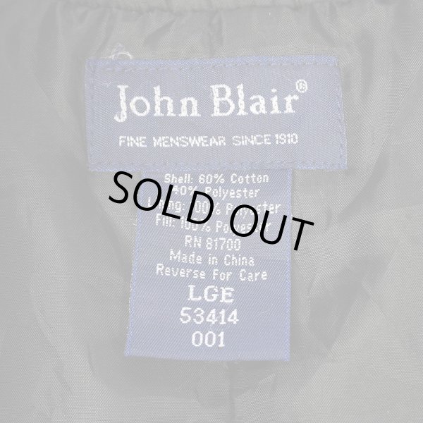 画像2: 90's John Blair パデッド キャップショルダージャケット "BLACK” (2)